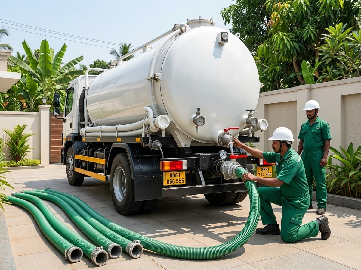 Residential Septic Tank Vacuum Extraction